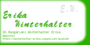 erika winterhalter business card